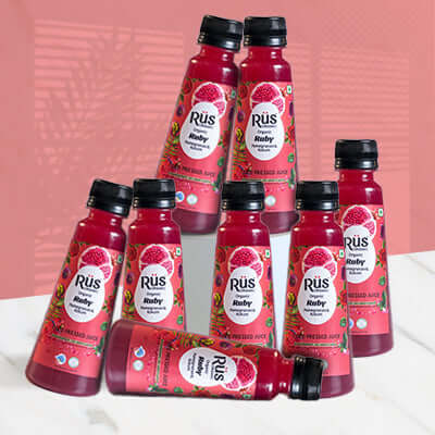 Organic Pomegranate Kokum Juice ( 200 mL ) No Added Sugar No Added Concentrate