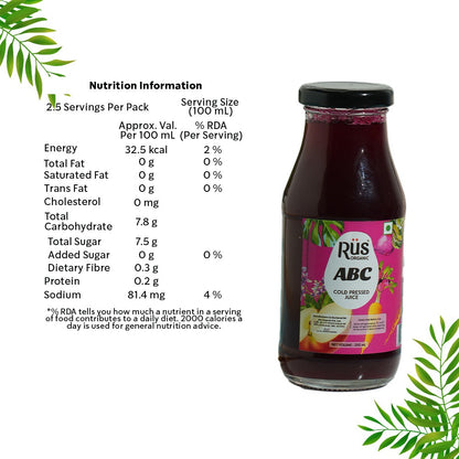 ABC Juice No Concentrate No Artificial Sweetner