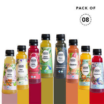 Rus Organic Assorted Pack (Pack of 08) 200 mL